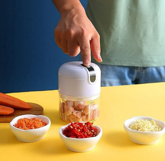 Mini Electric Meat And Garlic Chopper Compact Food Processor
