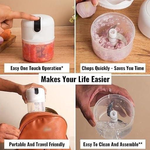 Mini Electric Meat And Garlic Chopper Compact Food Processor