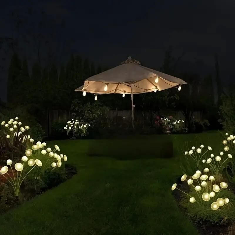 Solar Jellyfish Mushroom Lights for Garden, Outdoor Ground-Plug Lawn Pathway LEDs