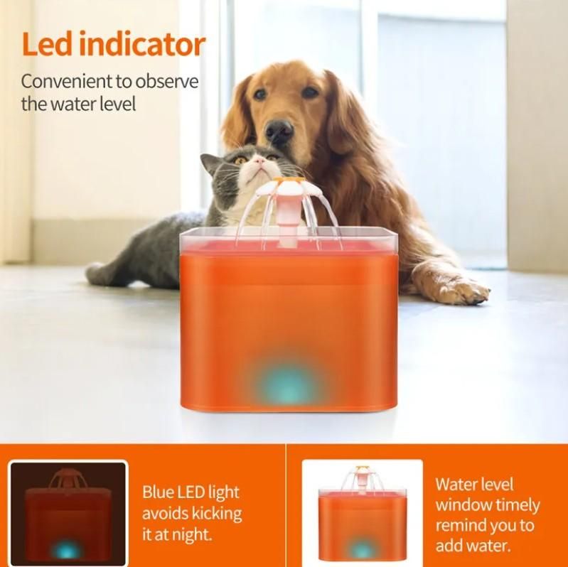 2L Small Pet Water Fountain For Kitten And Small Dogs