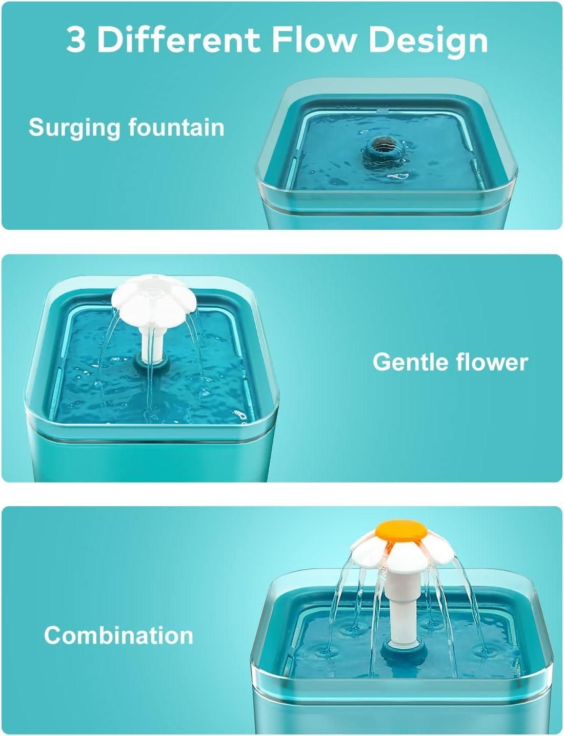 2L Small Pet Water Fountain For Kitten And Small Dogs