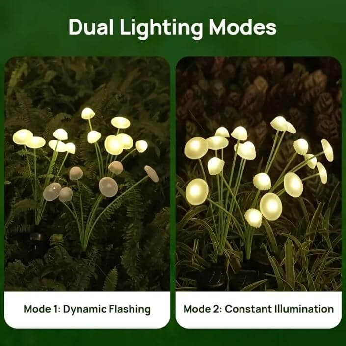 Solar Jellyfish Mushroom Lights for Garden, Outdoor Ground-Plug Lawn Pathway LEDs