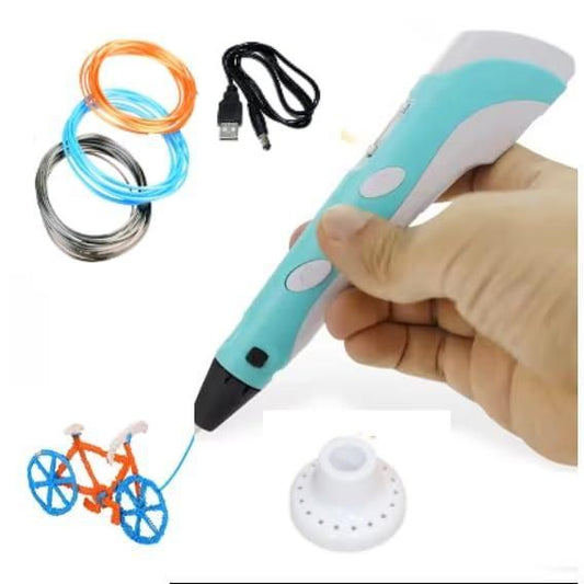 3D Printer Pen for Kids – Beginner 3D Drawing Pen Set with PLA Filament (Random Colors)