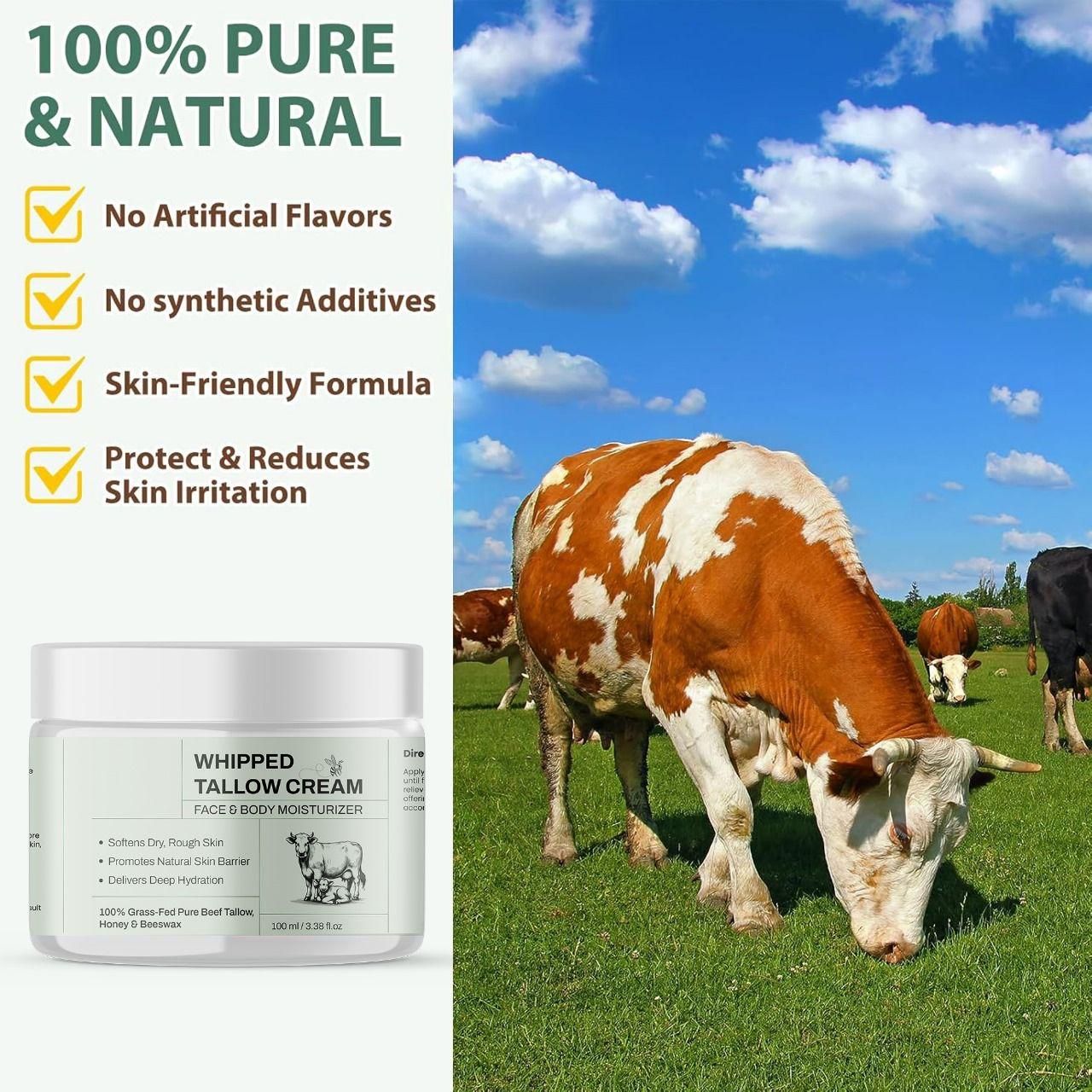 Whipped Tallow Cream 100 Ml Pack Of 1 Frankincense Oil
