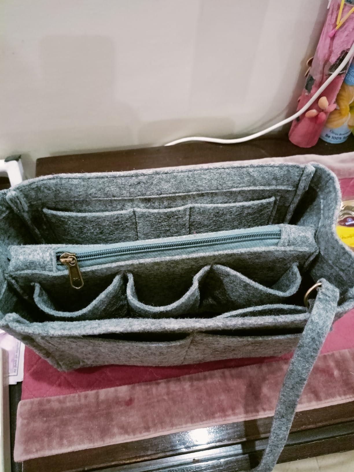 Felt Fabric Purse Organizer – Small Felt Bag Organizer for Handbags