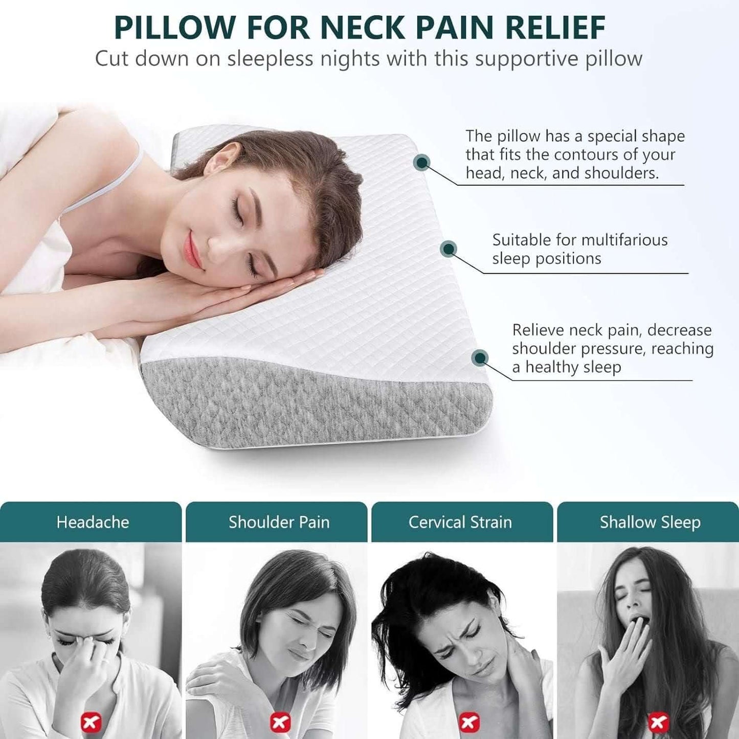 Neck Pain Relief with Foam Pillows