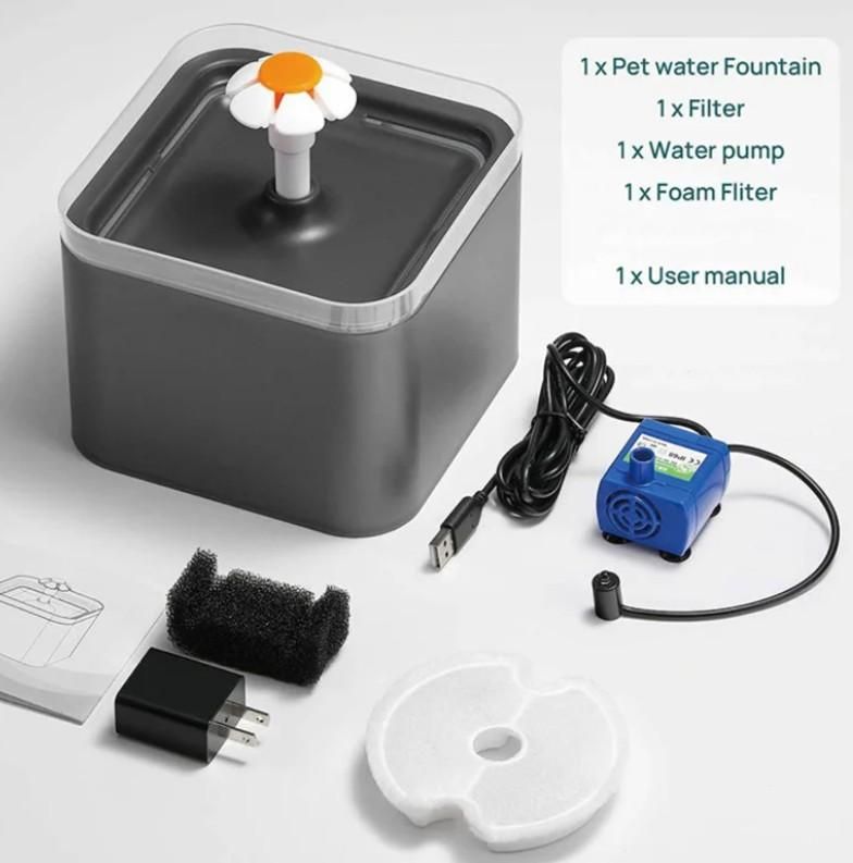 2L Small Pet Water Fountain For Kitten And Small Dogs