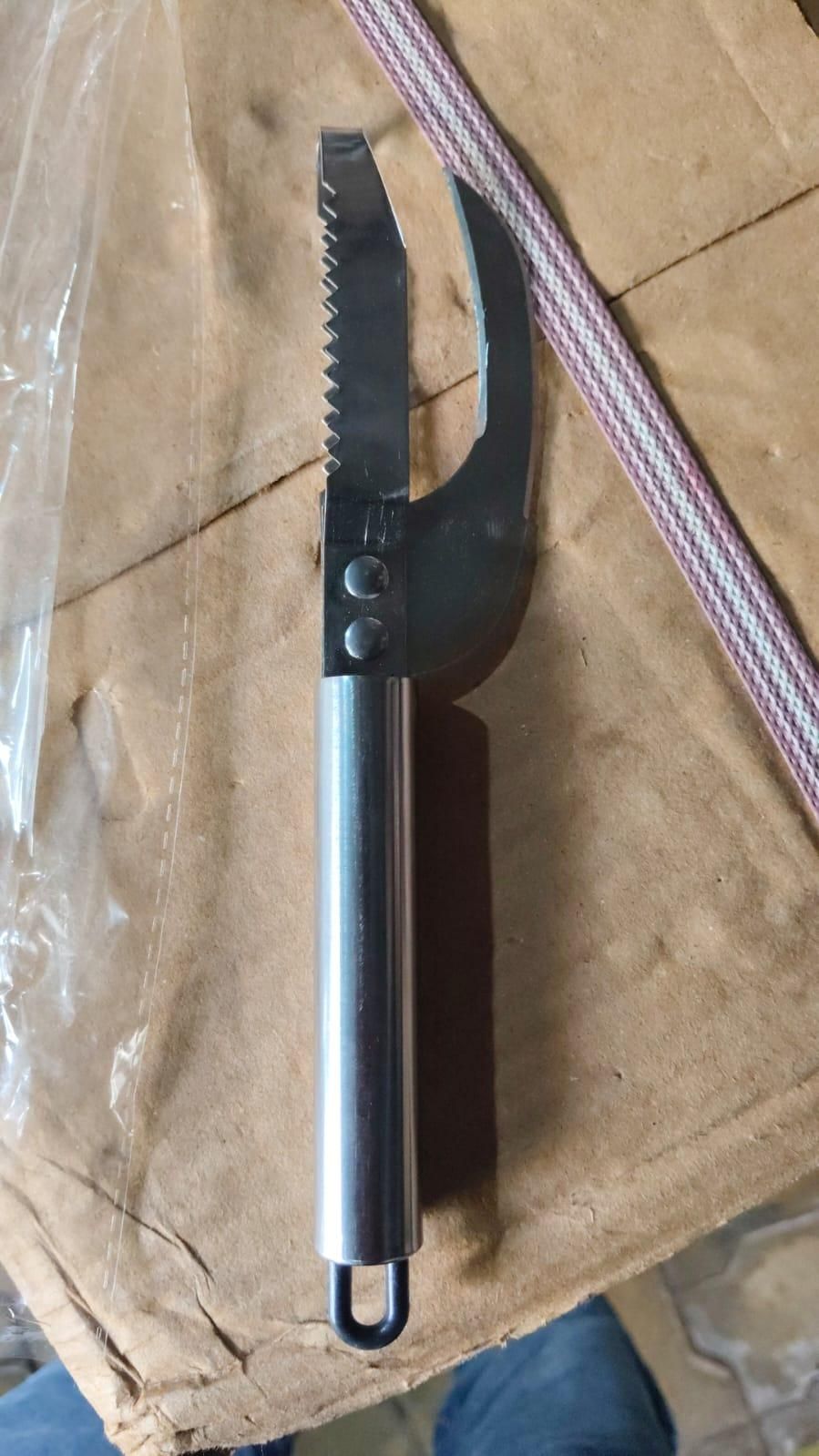Three In One Fish Scaler Scraper Stainless Steel Tool