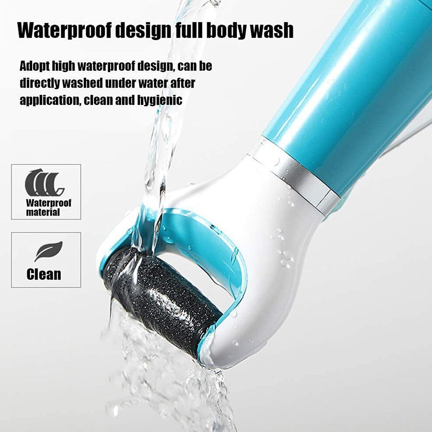 Electric Dry Foot File Callus Remover – Coarse & Regular Roller for At-Home Pedicure, Battery-Powered Foot Care Tool (USB Rechargeable, Battery Not Included)