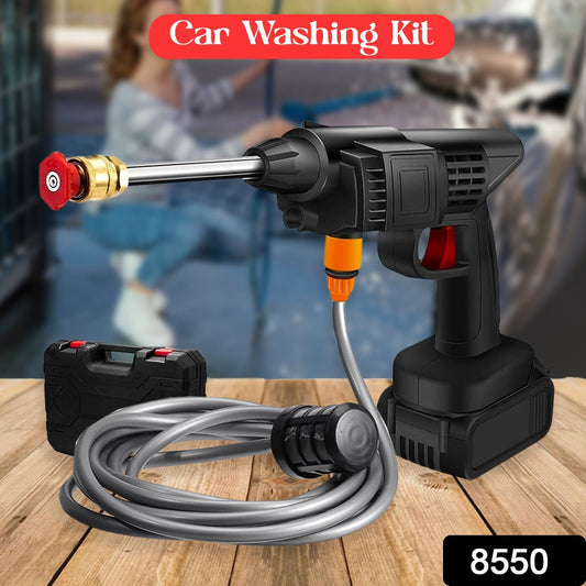 48V Cordless Car Washing Kit — Portable Rechargeable Pressure Washer Gun, Single Battery