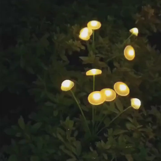 Solar Jellyfish Mushroom Lights for Garden, Outdoor Ground-Plug Lawn Pathway LEDs