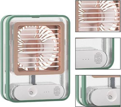 Rechargeable Battery Operated Mini USB Fan With Mist Water